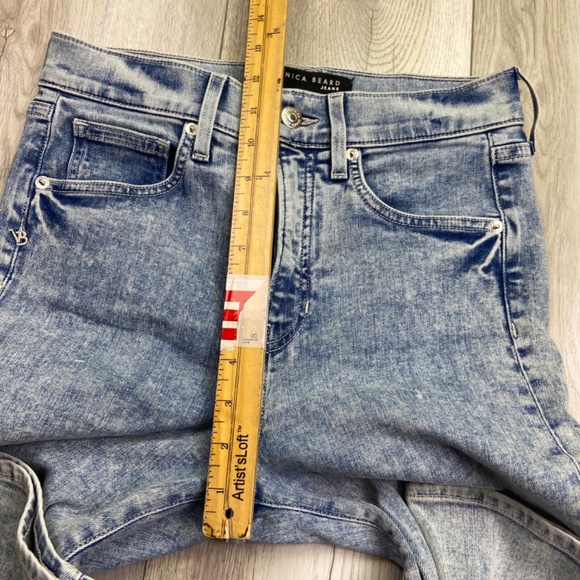 Veronica Beard High Rise Jeans in Soft Blue - Picture 5 of 13